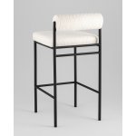 Стул полубарный Балла букле молочный