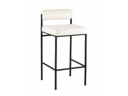 Стул полубарный Балла букле молочный