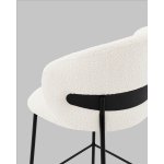 Стул полубарный Блейз букле белый