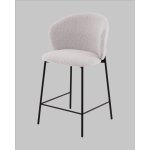 Стул полубарный Блейз букле светло-серый