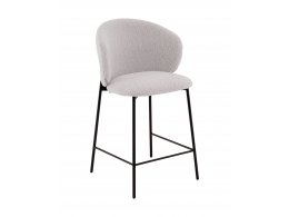 Стул полубарный Блейз букле светло-серый