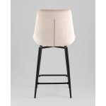 Стул полубарный Флекс с поворотным механизмом велюр бежевый