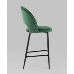 Стул полубарный Меган SN велюр зеленый