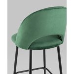 Стул полубарный Меган SN велюр зеленый