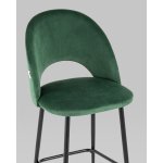 Стул полубарный Меган SN велюр зеленый