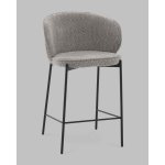 Стул полубарный Тисдейл букле серый