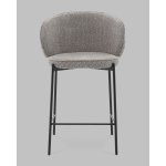 Стул полубарный Тисдейл букле серый