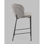 Стул полубарный Тисдейл букле серый