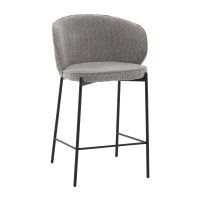 Стул полубарный Тисдейл букле серый