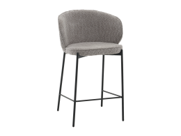 Стул полубарный Тисдейл букле серый