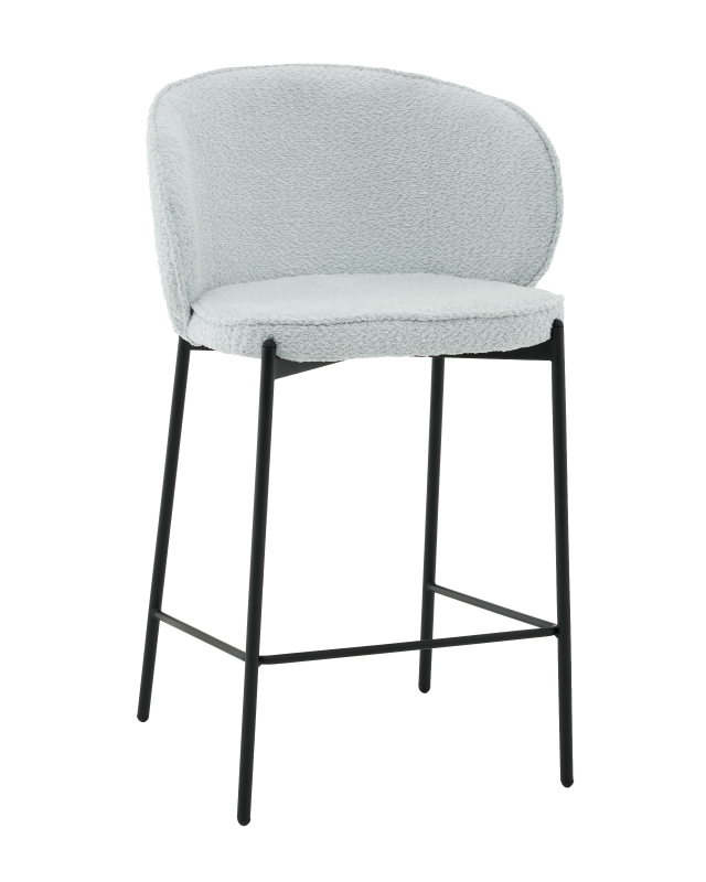 Стул полубарный Тисдейл букле светло-голубой