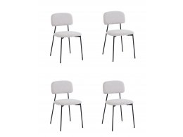 Стул Chao светло-серый черные ножки 4 шт.