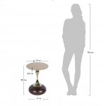 Кофейный столик Angel 40x55см, металл под дерево