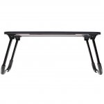 Стол складной с подстаканником «ЛАЙТ», 59,5x39,5x26,4см, мдф, металл, темн. дерево, чёрный