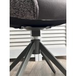 Стул ANABEL 360 град. поворот Черный  Maison 99# / OTE COBBLE 457 / серый каркас, ®DISAUR