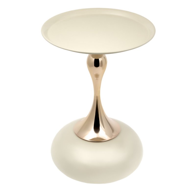 Кофейный столик Angel 40x55см, белый, металл