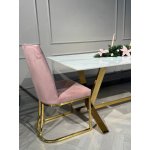 Стол обеденный Дориан DT-2853, 180х90х75 см, белый мрамор