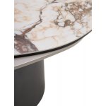 Стол кофейный NIKLAS TL-312 испанская керамика, стекло / МДФ окраш. /темно-серый МДФ каркас ®DISAUR