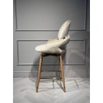 Стул барный Виола BS1376-BG-4, 55х46х105 см, бежевый/орех