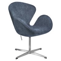 Кресло SWAN STYLE CHAIR тёмно-серый, искусственная замша Кресло SWAN STYLE CHAIR тёмно-серый, искусственная замша