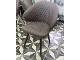 Стул ХИЛТ 360 град.поворот., цвет B29 Шоколадный, велюр / черный каркас М-City