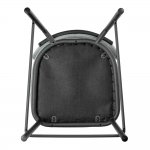 Стул полубарный Lucas 2 шалфей шенилл с чёрными ножками