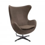 Кресло EGG STYLE CHAIR латте, искусственная замша FR 0647