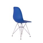 Стул Eames синий с металлическими ножками