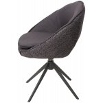 Стул ANABEL 360 град. поворот Черный  Maison 99# / OTE COBBLE 457 / серый каркас, ®DISAUR