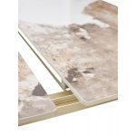 Стол CORNER 120 GLOSS LUXURY PANDORA SOLID CERAMIC / шампань, ®DISAUR