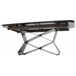 Стол ABSALON 180 ICE AGATE, керамика, стекло / Шоколадное золото каркас, ®DISAUR