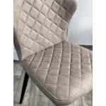 Стул МОНРО, цвет CYPRUS-03 ЛАТТЕ, искусственная замша / черный каркас М-City