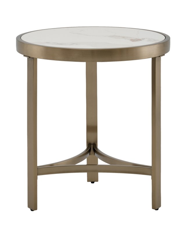 Журнальный столик Адриана 50*50 см светлая керамика