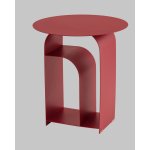 Журнальный столик Arwel металл бордовый