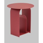 Журнальный столик Arwel металл бордовый