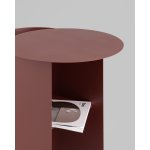 Журнальный столик Floire металл бордовый