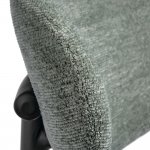 Стул полубарный Lucas 2 шалфей шенилл с чёрными ножками