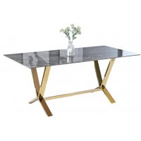 Стол обеденный Дориан DT-2853.1, 180х90х75 см, серый мрамор
