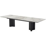 Стол АДАЖИО 240 (320) см PANDORA, керамика / Черный каркас М-City