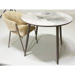 Стол МИЛТОН D89 PANDORA LIGHT, керамика / ЛАТТЕ каркас М-City