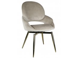 Стул обеденный Виола BS1377-BG-2, 50х58х92 см, бежевый/золото Стул обеденный Виола BS1377-BG-2, 50х58х92 см, бежевый/золото
