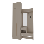 Набор прихожая Голд Бостон(вешалка В1 + шкаф Ш 600 + антресоль А 600)(Бежевый(Глинянный/серый)