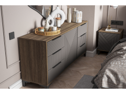 СГ Палау Комод табак/ грей софт