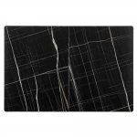 Стол Dublin раскладной 120-160х80х75 чёрный мрамор с чёрными ножками