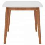 Стол Marcel 80x80х76см, Белый, орех миланский