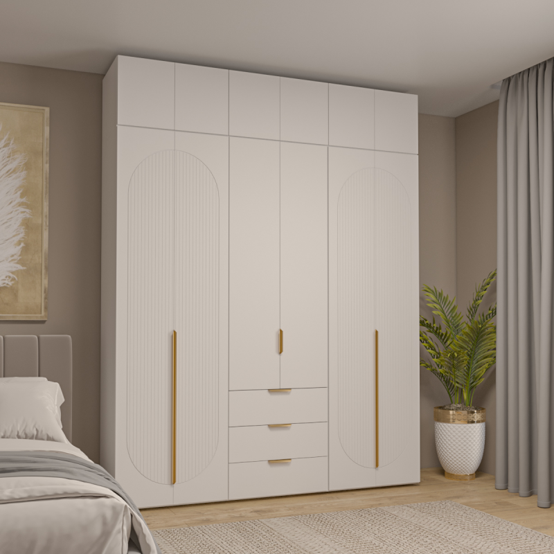 Набор Шкаф Фиеста + антресоль (Белый/Белый Софт) 2002*2600*500