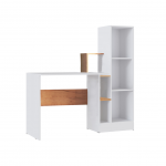 Компьютерный стол СКМ-2 белый/дуб крафт золотой