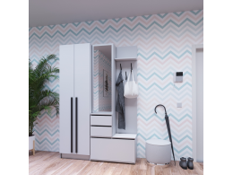 Набор прихожая Бостон(вешалка В2 + шкаф Ш 600)