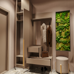 Набор прихожая Голд Бостон(вешалка В1 + шкаф Ш 600 + антресоль А 600)(Бежевый(Глинянный/серый)