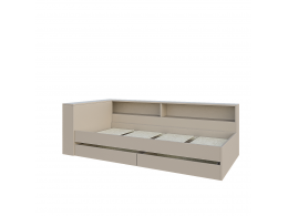Набор Кровать Ксения 900 с ящиками и прикроватным блоком кашемир